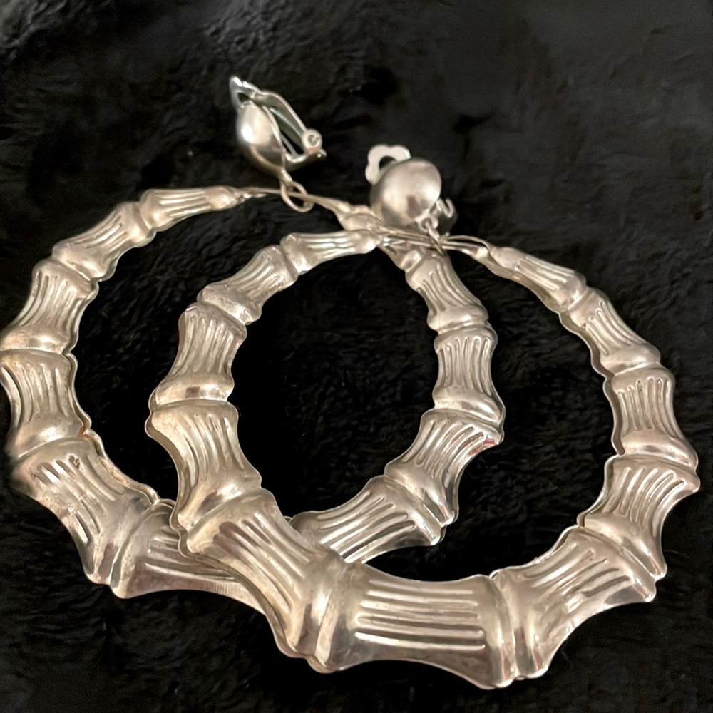 Bamboo Hoop Earrings